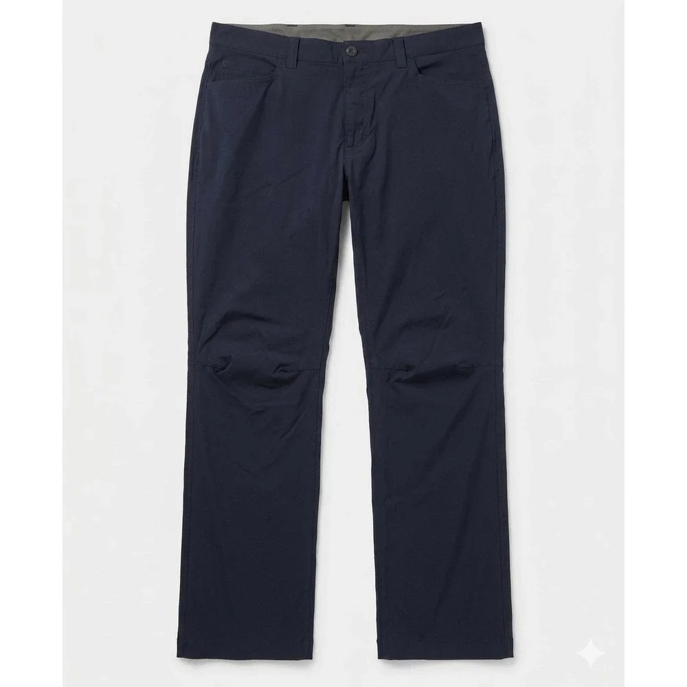 Eddie Bauer‎ Horizon Guide Chino Pants Mens 32x32 Navy Blue Straight Leg Stretch